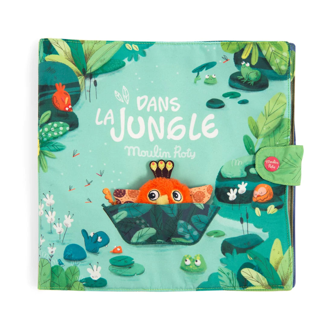 Moulin Roty - Grande libro attività in tessuto - Dans la Jungle
