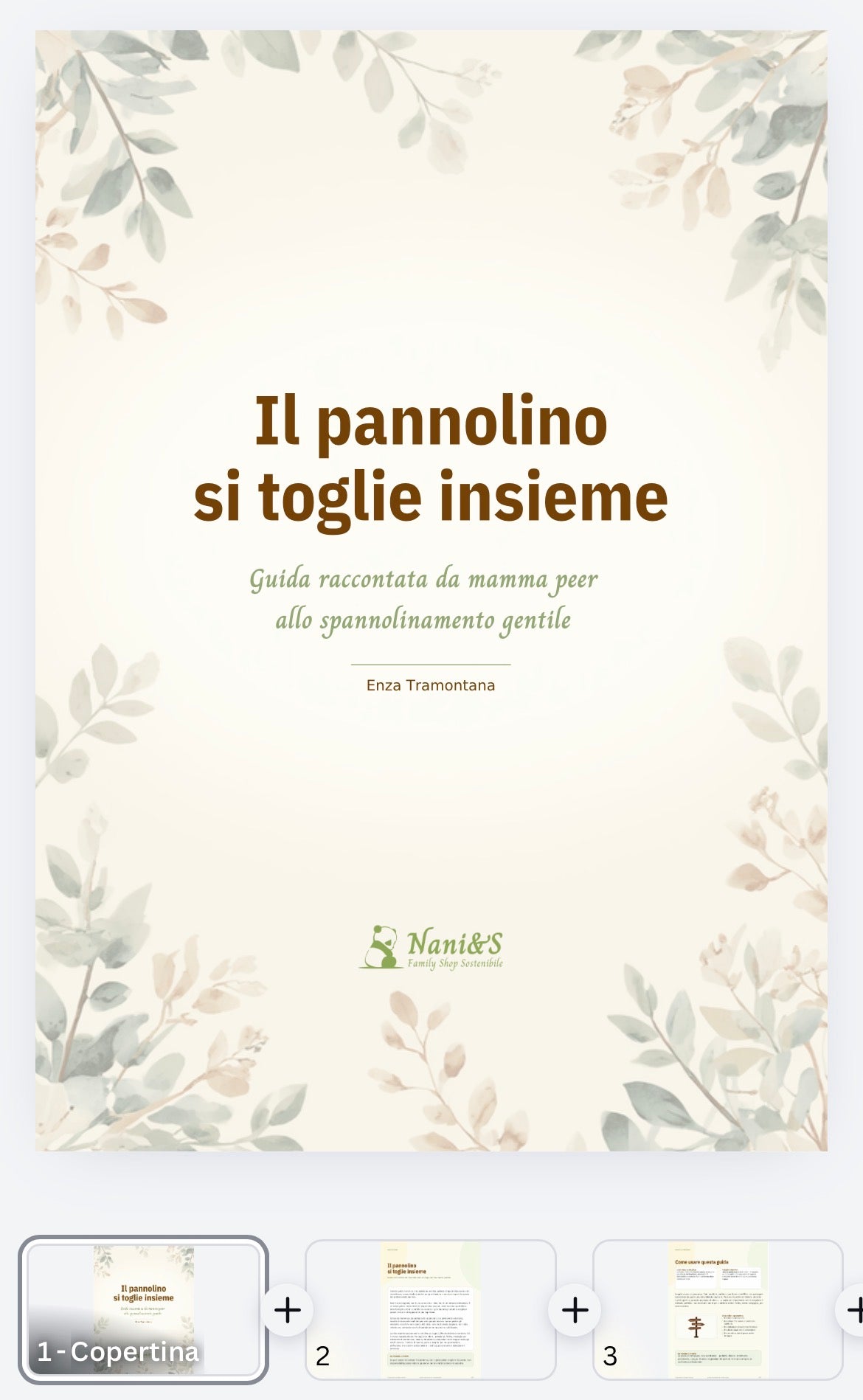 Il pannolino si toglie insieme — Guida PDF allo spannolinamento gentile