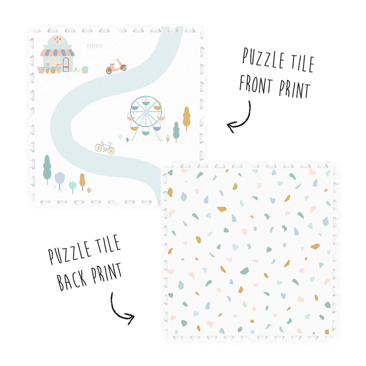 Play&Go - Tappeto morbido in EVA - (120 x 180 cm - 6 mattonelle)