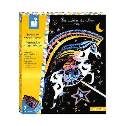 Janod - Scratch Art "Cavalli ed Unicorni"