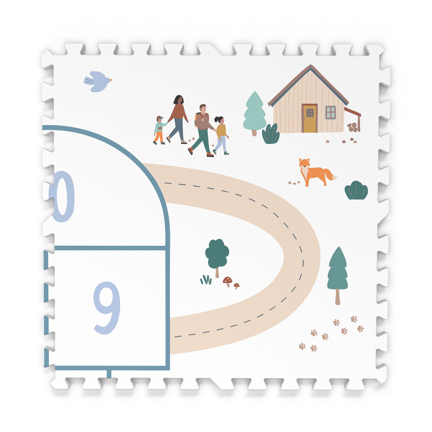 Play&Go - Tappeto morbido in EVA - (120 x 180 cm - 6 mattonelle)