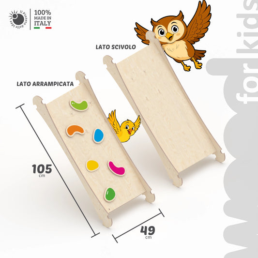 Il pianeta delle idee - Scivolo e Parete di arrampicata