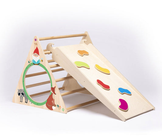 Scivolo e arrampicata per Triangolo di Pikler o Balance&Bridge