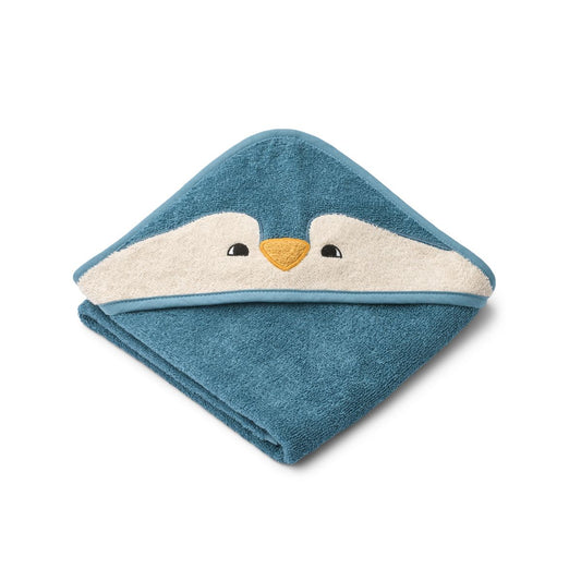 Albert Penguin - Asciugamano con cappuccio per neonti - Oceanview mix