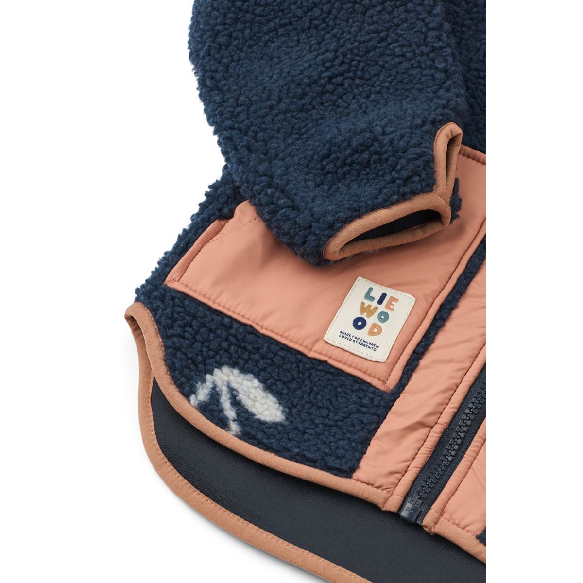 Liewood - Giacca in pile NOAM - Fiore di ciliegio / Blu navy classico