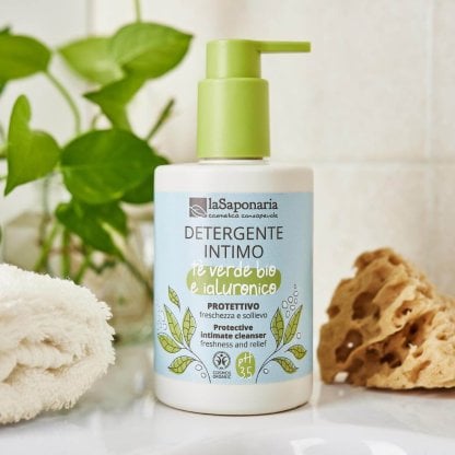 LA SAPONARIA - Detergente intimo Protettivo - Tè verde Bio & Ialuronico