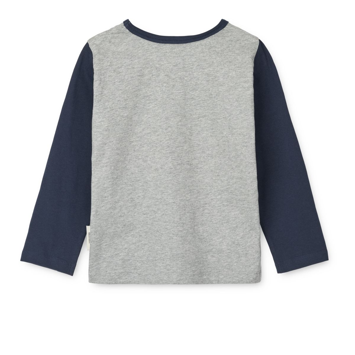 Liewood - T-shirt manica lunga Apia - Walrus / Grey melange / Classic Navy