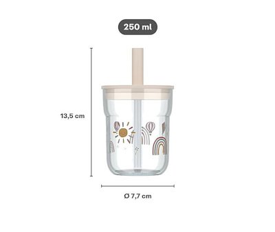 Little Dutch - Bicchiere con cannuccia Mio Mepal 250 ml