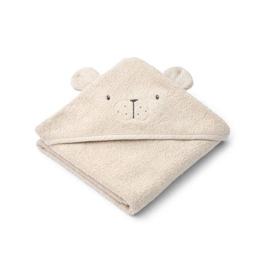 Albert Polarbear - Asciugamano con cappuccio per neonati - Sandy