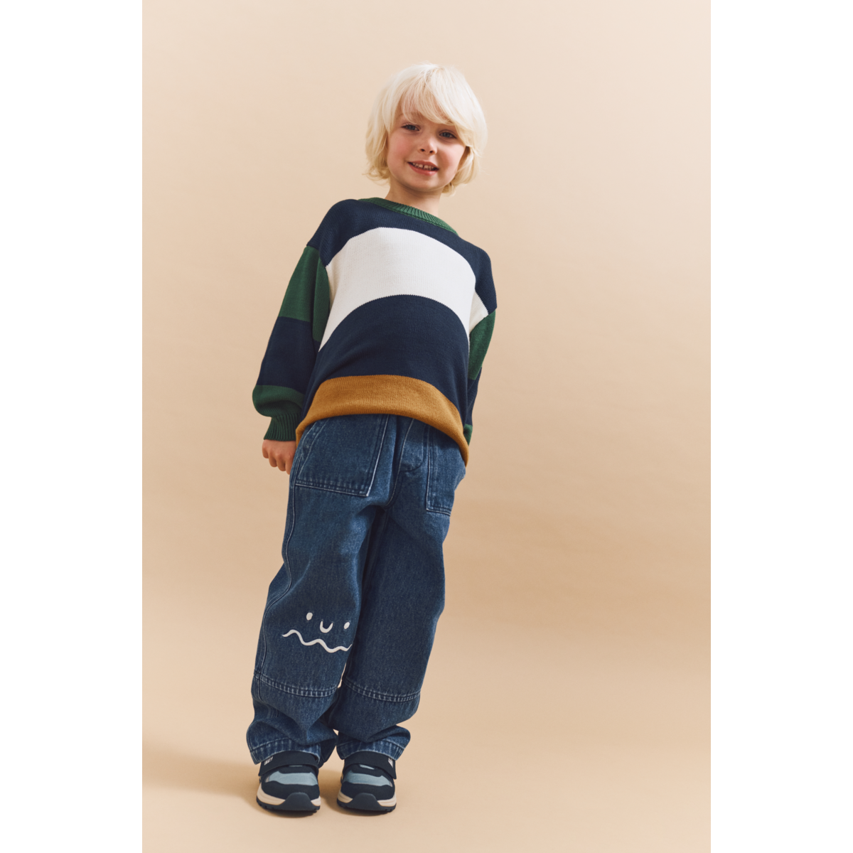 Liewood - Maglione a righe Orlane - Classic / blu navy / Multi mix