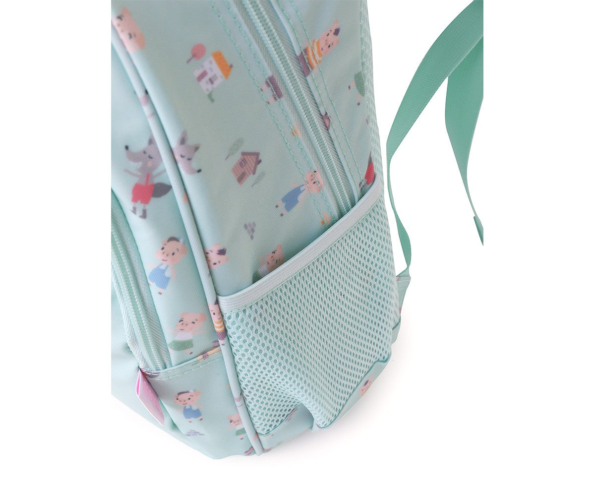 Tutete - Zainetto Maxi "The Three Little Pigs" + Portachiavi Personalizzabile