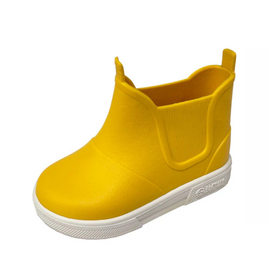 Boatilus - Baby Beatly - Stivale da pioggia alla caviglia in gomma - Yellow/White