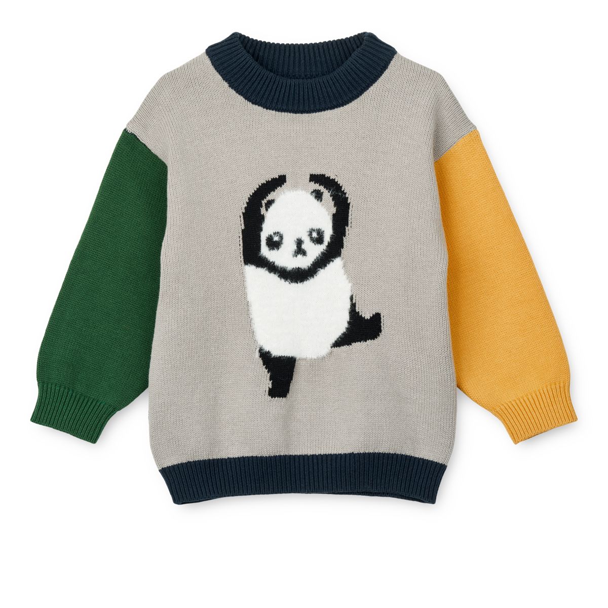 Liewood - Maglione lavorato Orlane - Panda / Mist / Classic Navy Multi Mix