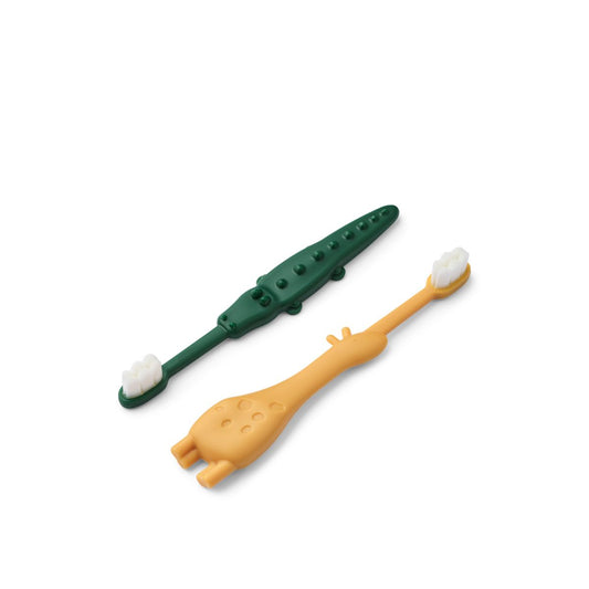 Fabio - Spazzolino da denti per bambini - Yellow mellow / Garden green