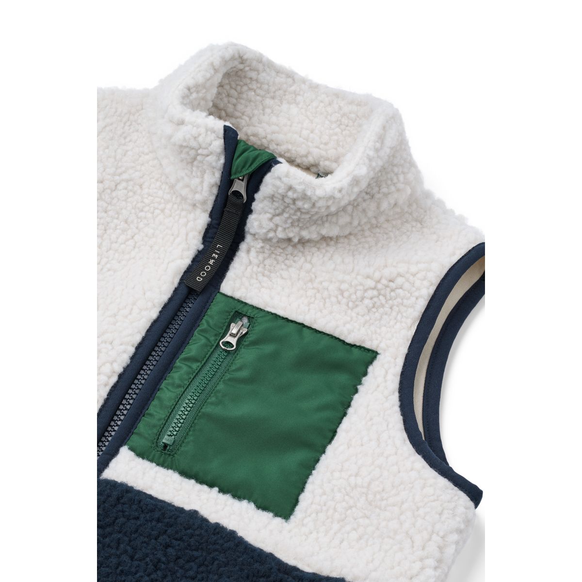 Liewood - Gilet in pile Vada - Classic Navy/ Multi Mix