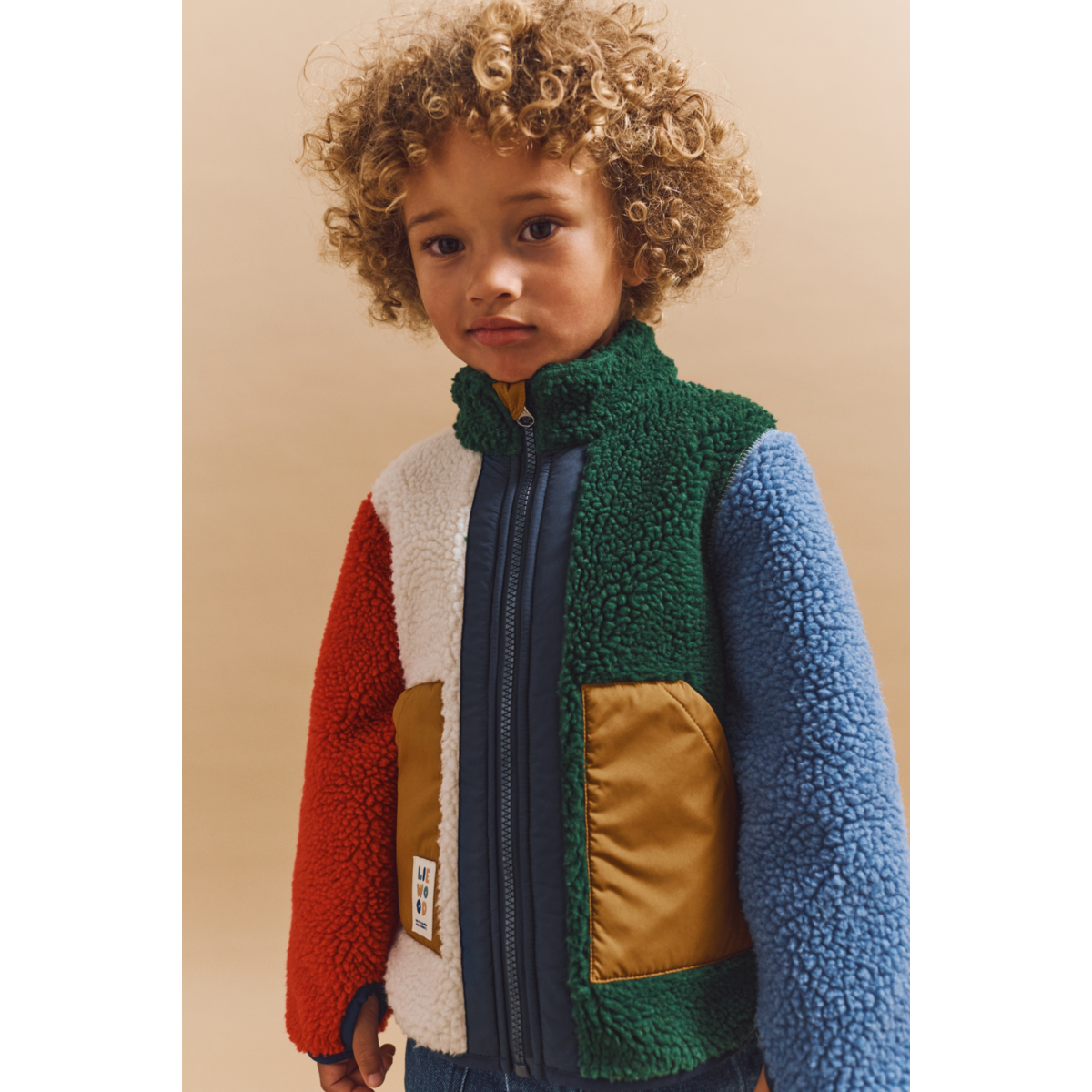 Liewood - Giacca in pile NOAM - Mix multistrato / Verde giardino