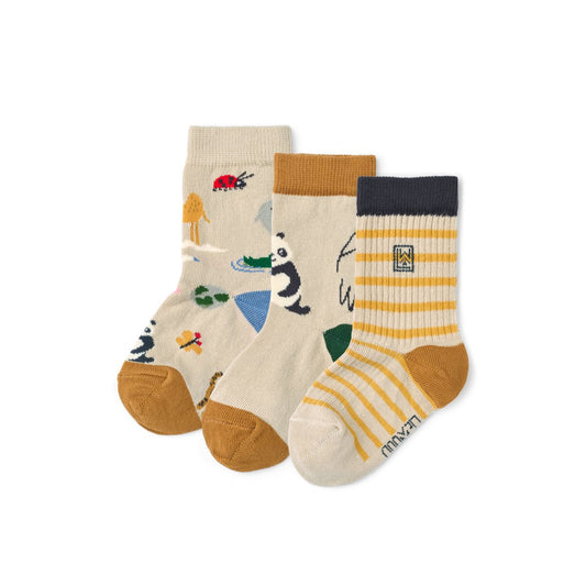 Liewood - Calze 3 Pack - Around the World / Sandy