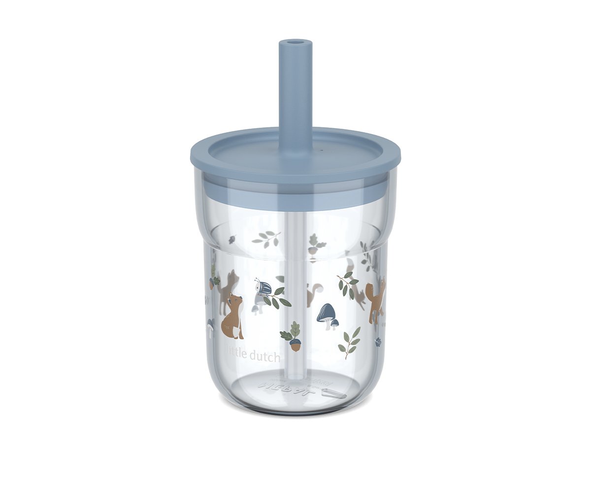 Little Dutch - Bicchiere con cannuccia Mio Mepal 250 ml