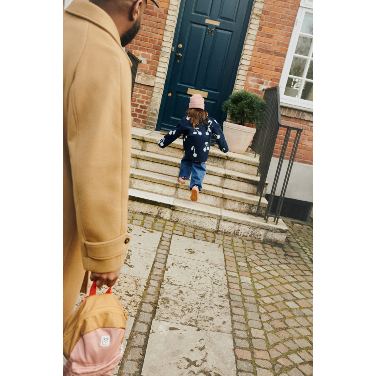 Liewood - Giacca in pile NOAM - Fiore di ciliegio / Blu navy classico