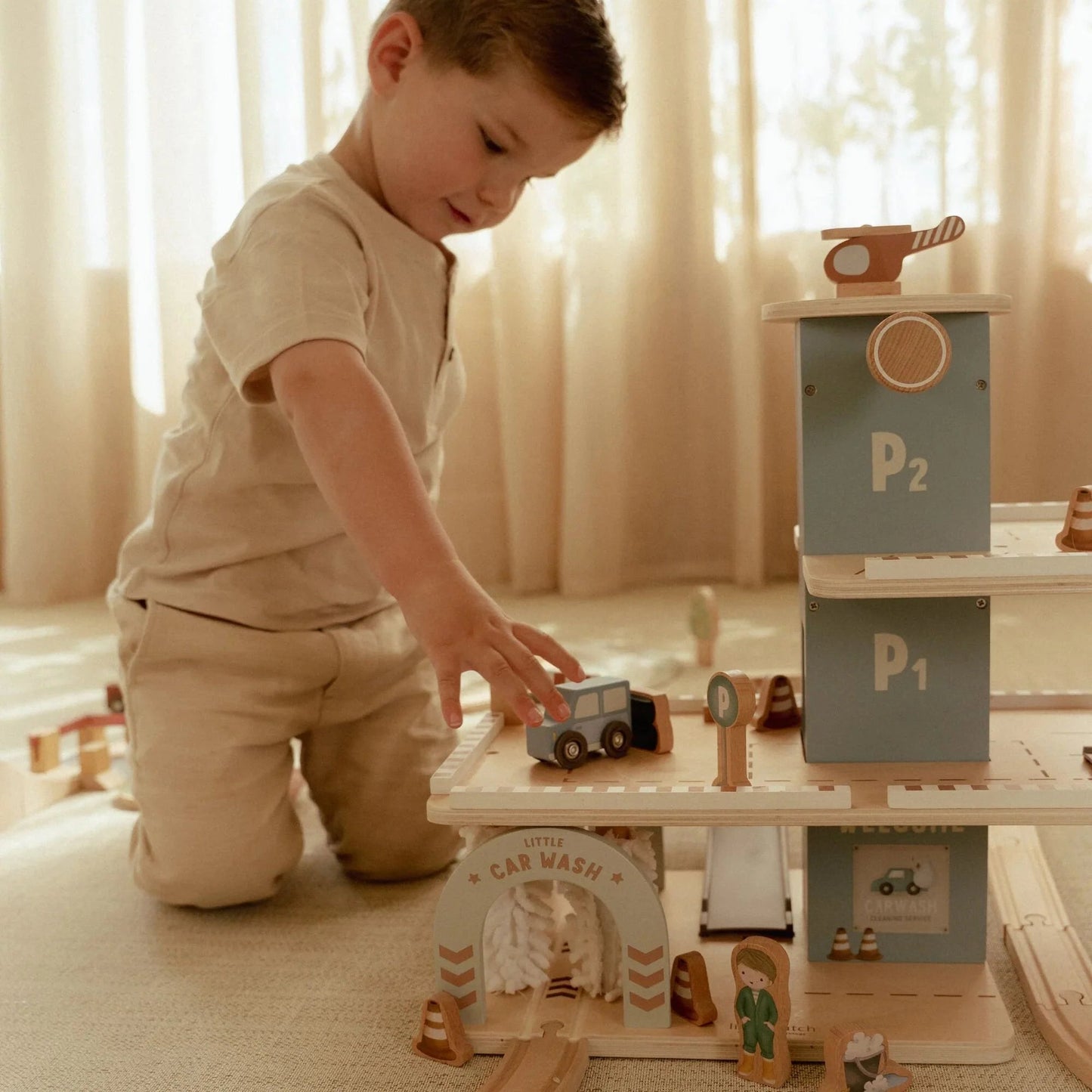 Little Dutch - Garage in legno per macchinine