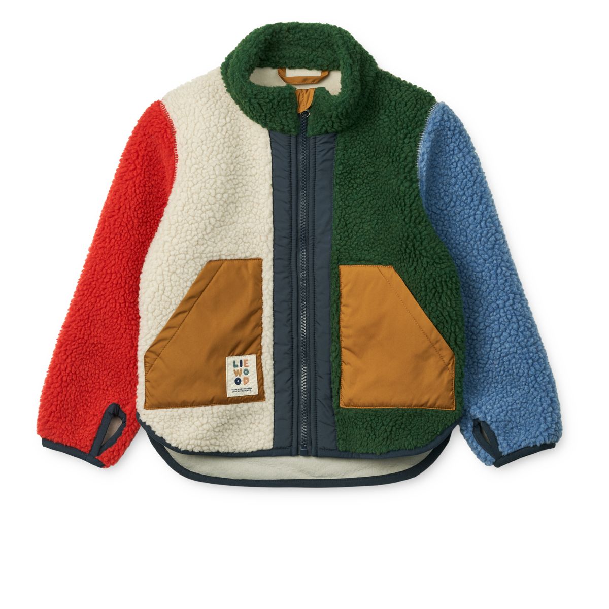 Liewood - Giacca in pile NOAM - Mix multistrato / Verde giardino