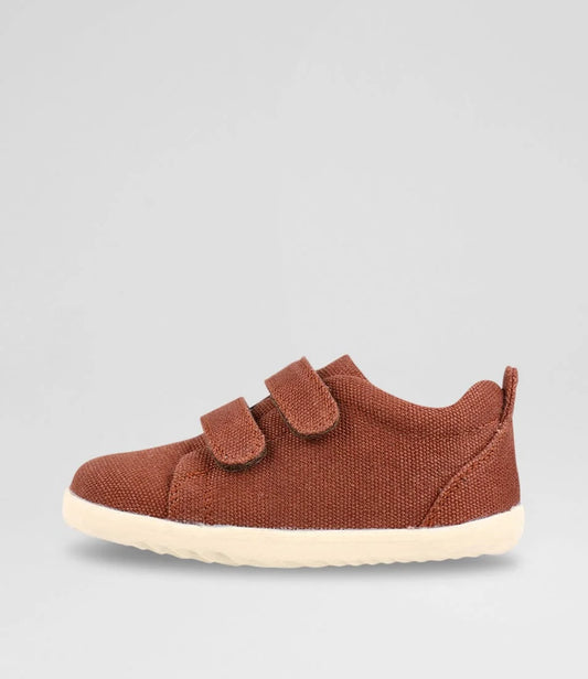 Bobux - Scarpe Step Up Grass Court Nutshell Canvas