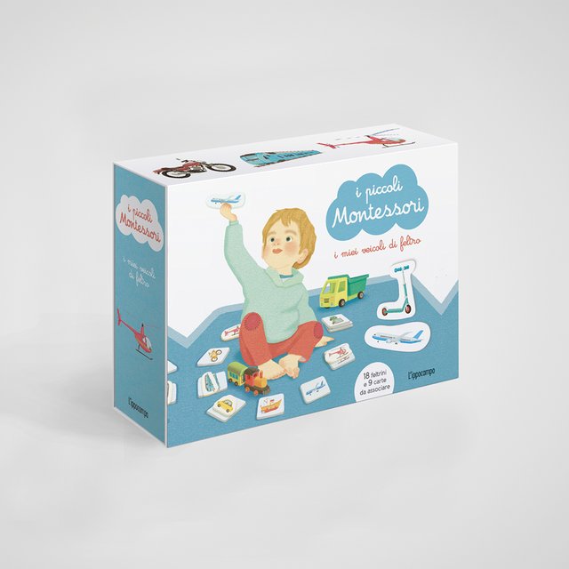 I piccoli Montessori. I miei veicoli di feltro.
