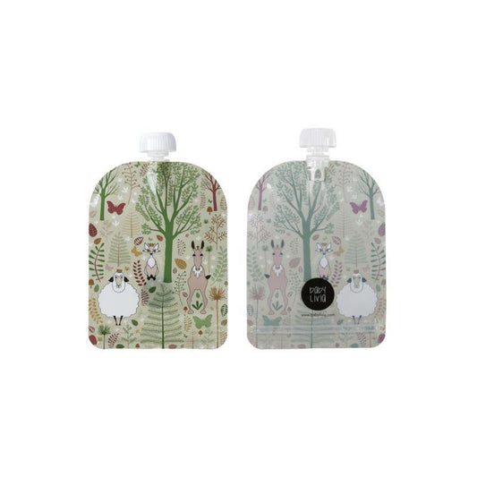 Baby Livia - Squeezy - Confezione 6 tasche riutilizzabili per alimenti - Nani&S di Enza Tramontana