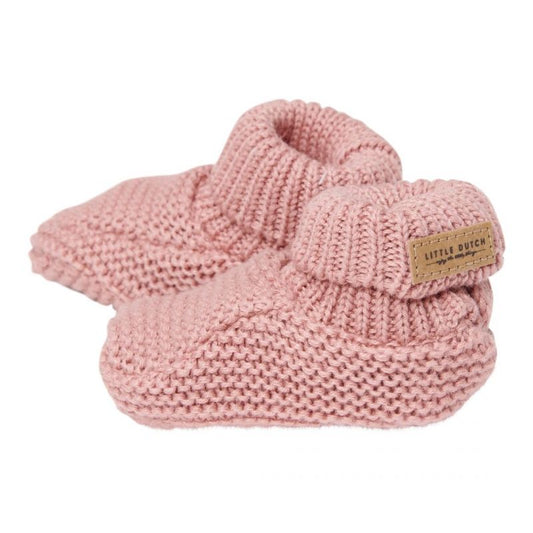 Little Dutch - Babbucce Tricotti "Rosa antico" TAGLIA 1