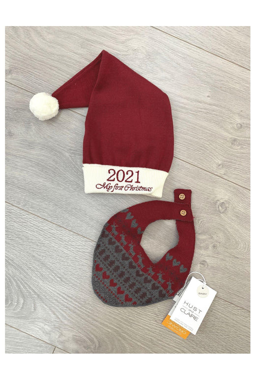 Hust&Claire - Bavaglino natalizio Floris con motivi - Nani&S di Enza Tramontana