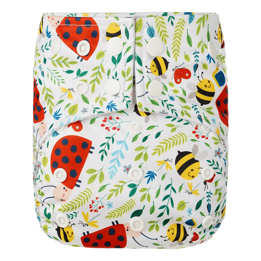 Happy bear - Pannolino lavabile Pocket  "Coccinelle"