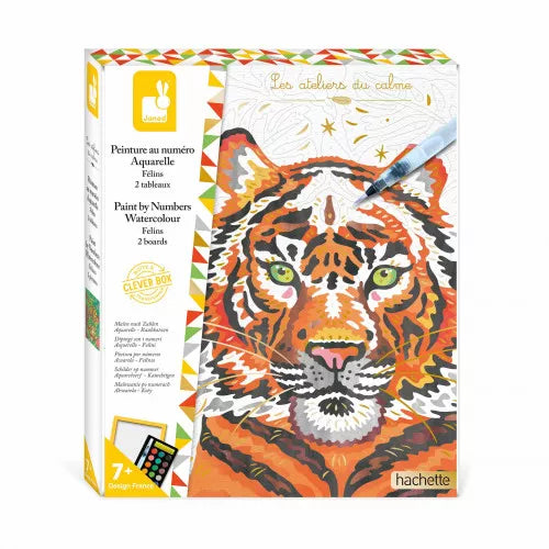 Janod - Malen nach Zahlen Aquarell „Felines“