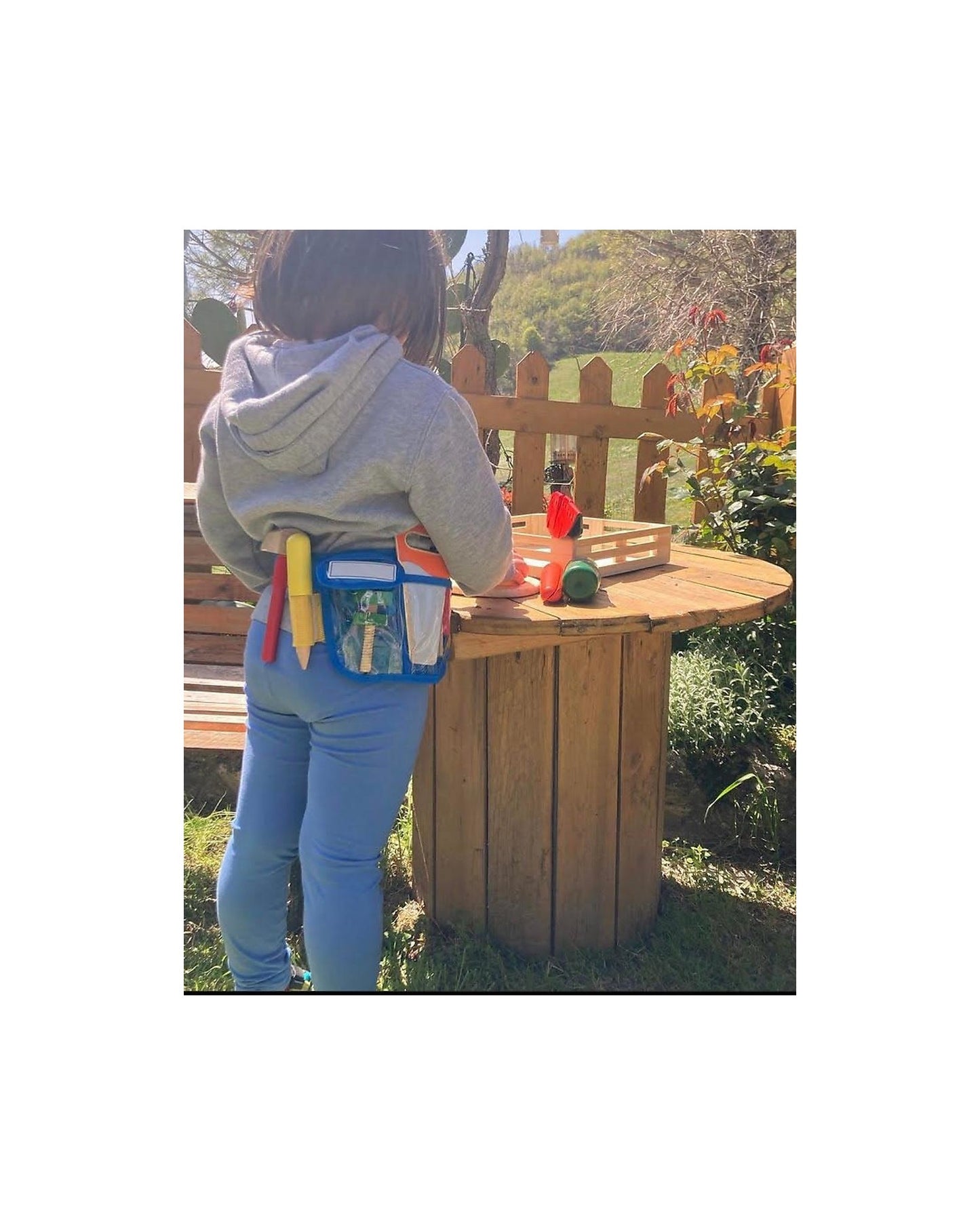 Cintura per attrezzi in legno deluxe - chiusura in velcro - Melissa & Doug
