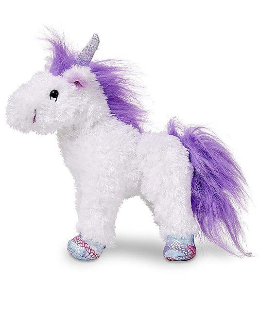 Peluche Unicorno Misty 25x23 cm - soffice e glitterato - Melissa & Doug