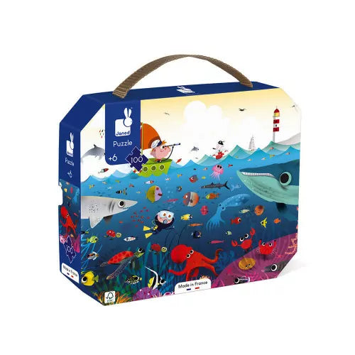 Janod - Puzzle „Die Unterwasserwelt“ 100 Teile