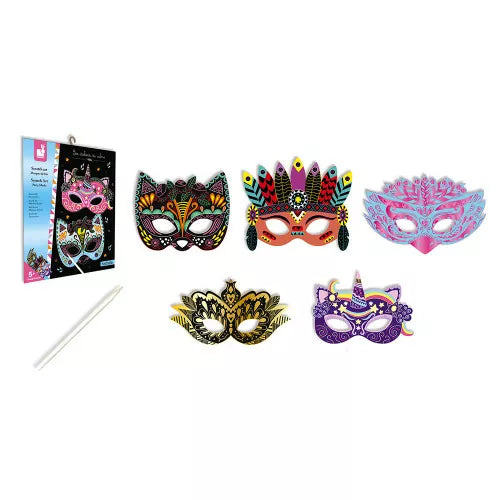 Janod - Kratzkunst „Partymasken“