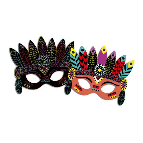 Janod - Kratzkunst „Partymasken“